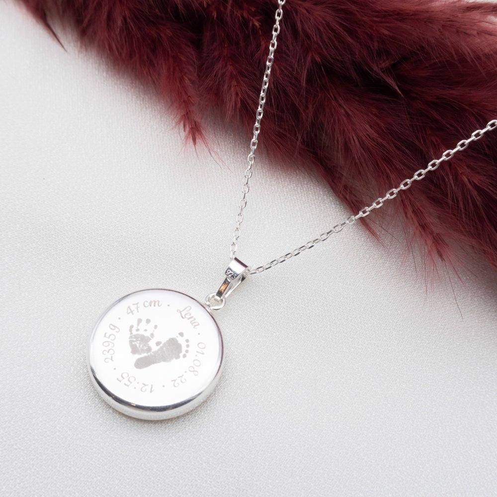 Anhänger "Münze" in Fassung - Erinnerungsjuwel