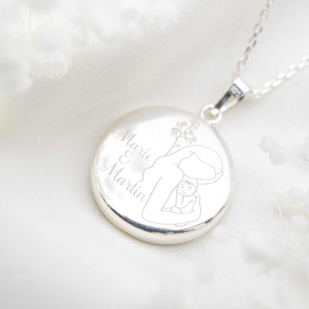 Anhänger "Münze" mit Wunschmotiv - Erinnerungsjuwel